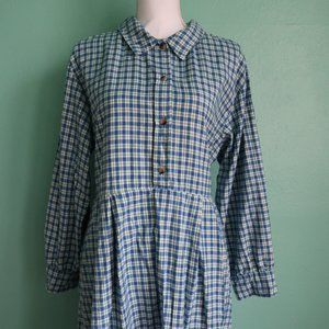 Hanna Andersson Plaid Flannel Long Sleeve Dress